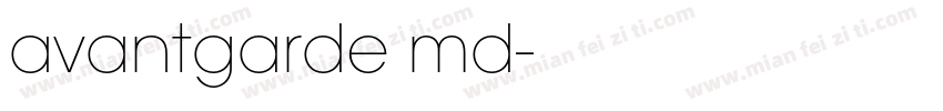 avantgarde md字体转换